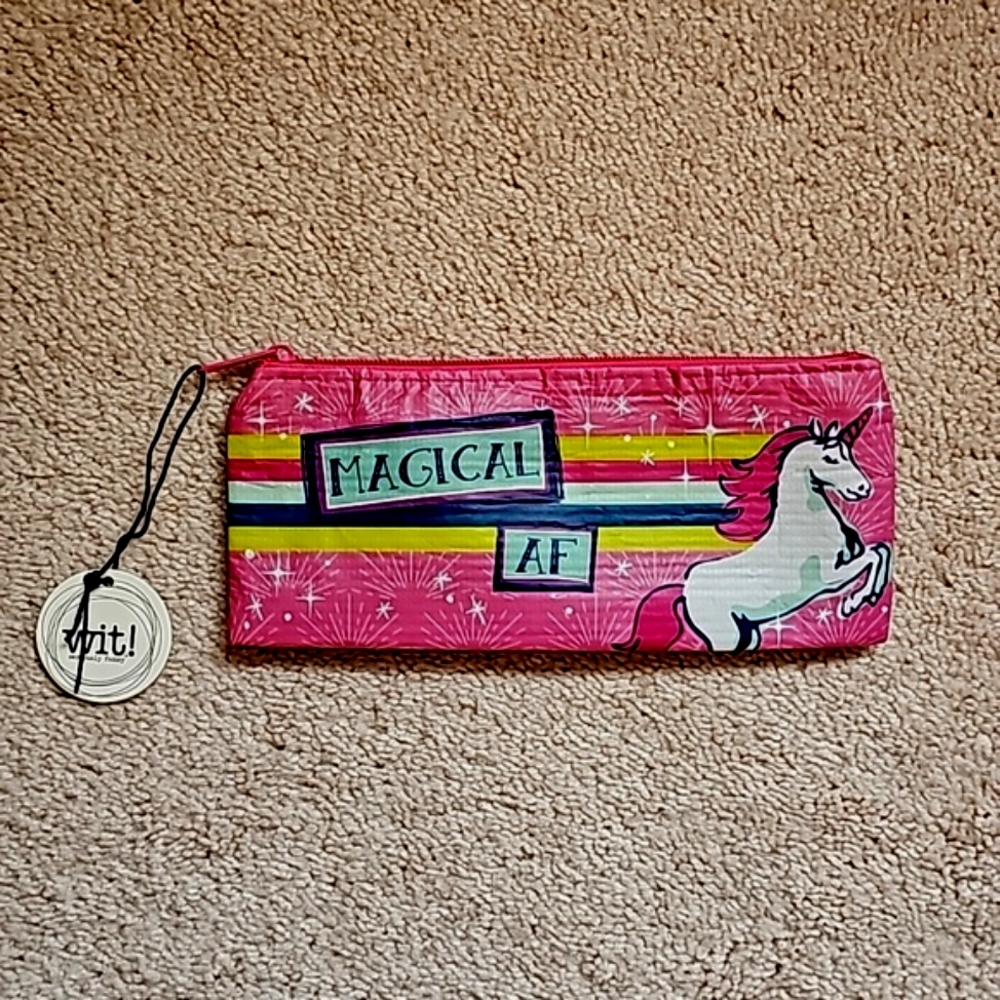 Wit Magical AF zippered pencil bag